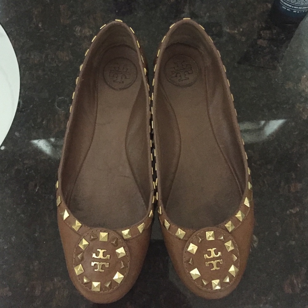 Tory Butch studded flats, rare 7.5