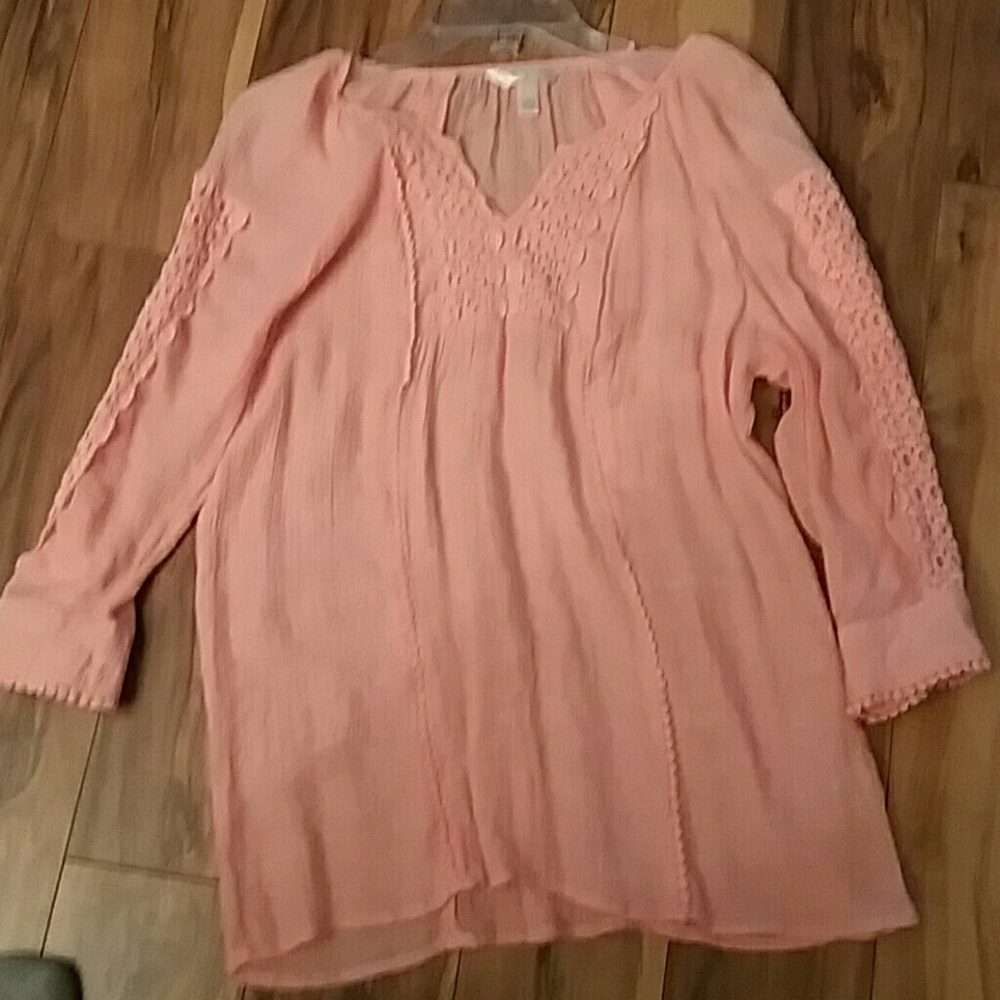 Boutique coral blouse