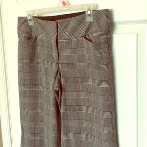 Express Editor pants 8R black and white plaid