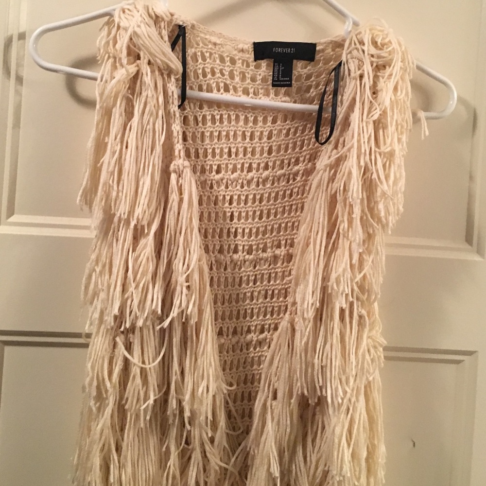 Long  fringe vest