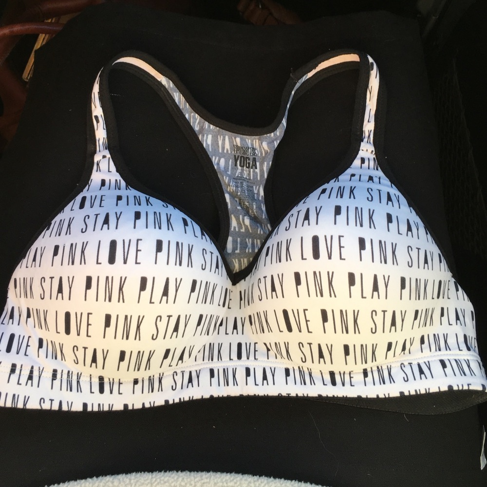Stay Pink Yoga sports bra Victoria's Secret S