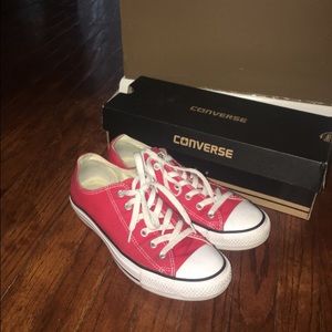 Red Unisex Converse Sneakers