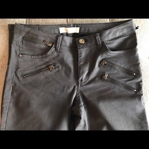 Zara Drk. Grey Skinny Pants with Zippers