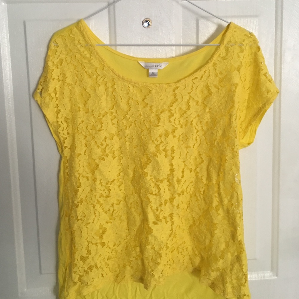 Charming Charlie yellow top