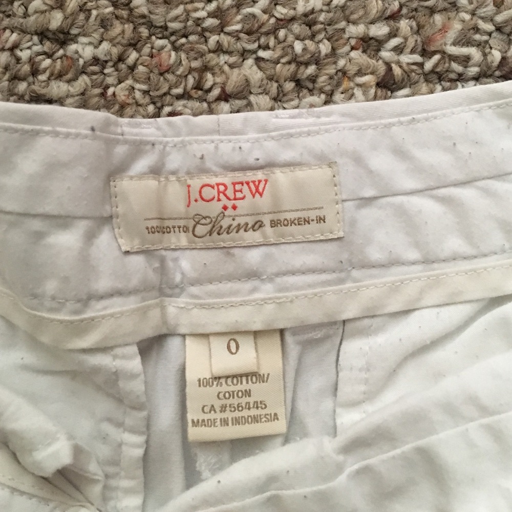 J Crew 3" chino