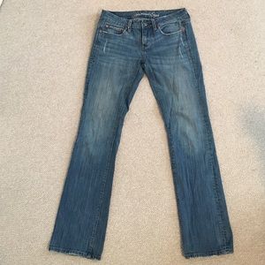 American Eagle light blue flare jeans