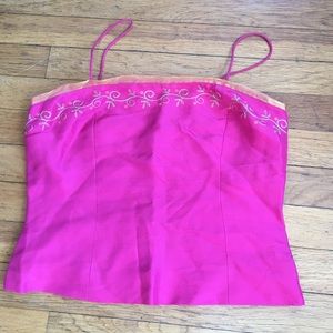 Ann Taylor silk spaghetti strap dress tank