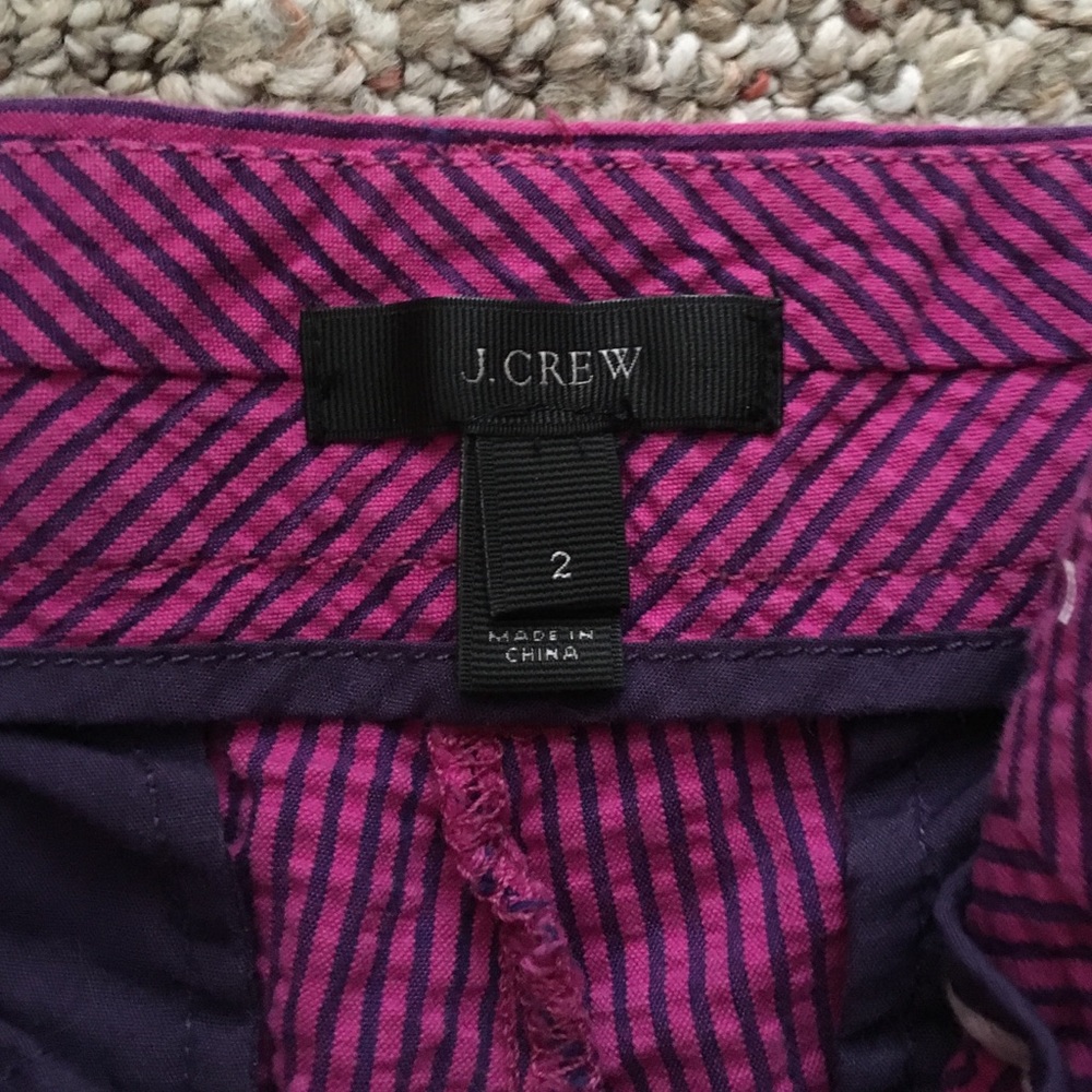 J Crew Seeksucker Shorts