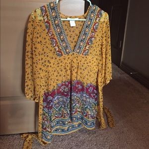 Charlotte Ruse Hippie Paisley Tunic