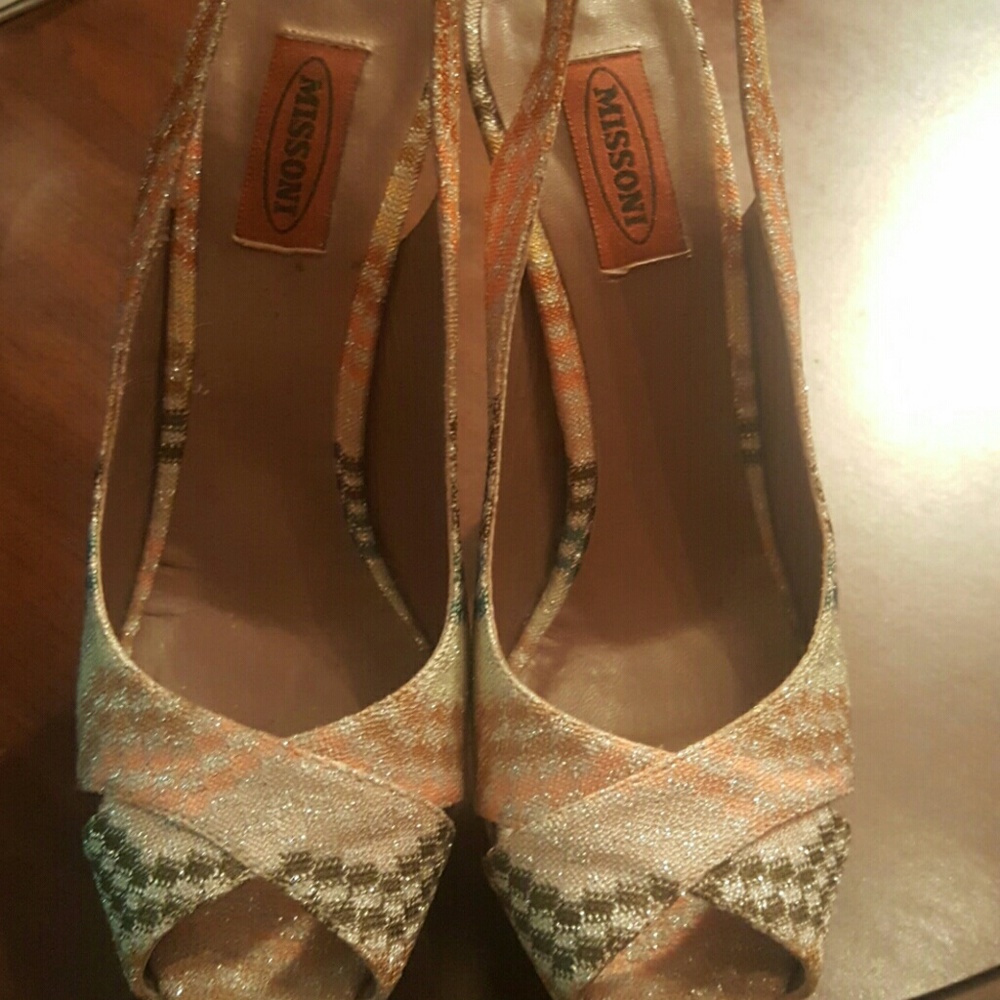 Missoni original beautiful cork pumps