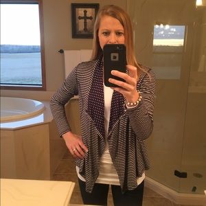 Navy and white Polka Dot Cardigan