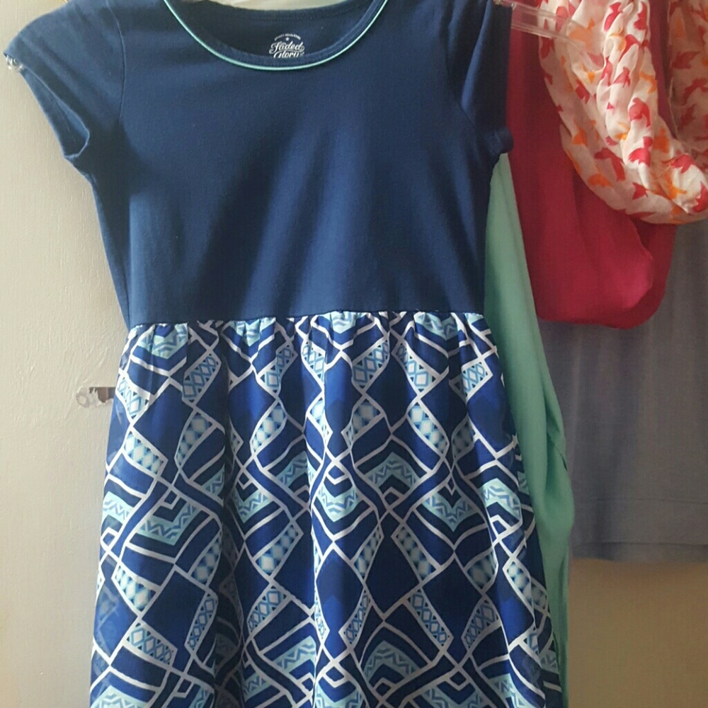Navy blue maxi dress