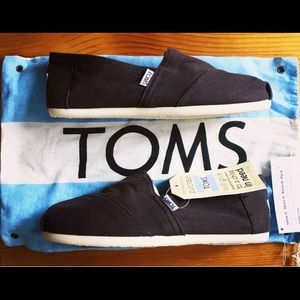 Brand New Women's Classic Toms in Choco Canvas