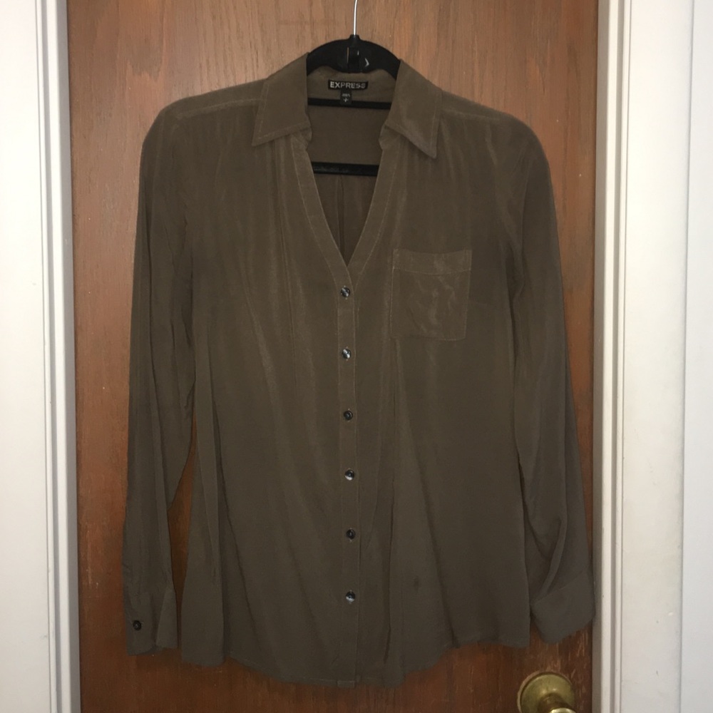Dark green button up
