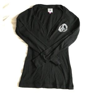 Victoria Secret thermal top in black, size small