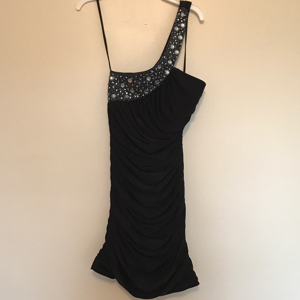 Black mini semi formal dress