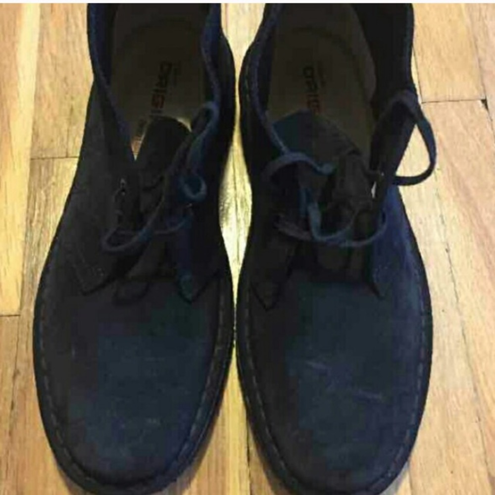 Clarks Black Suede Chukkas