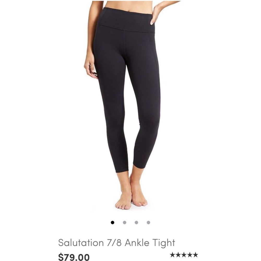 Athleta Salutation 7/8 ankle tights black