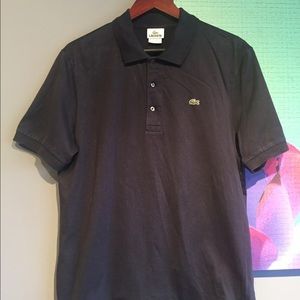 Men's Lacoste size 5 navy blue polo medium-large