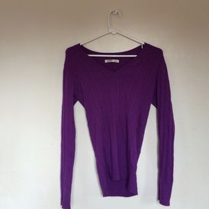 purple sweater