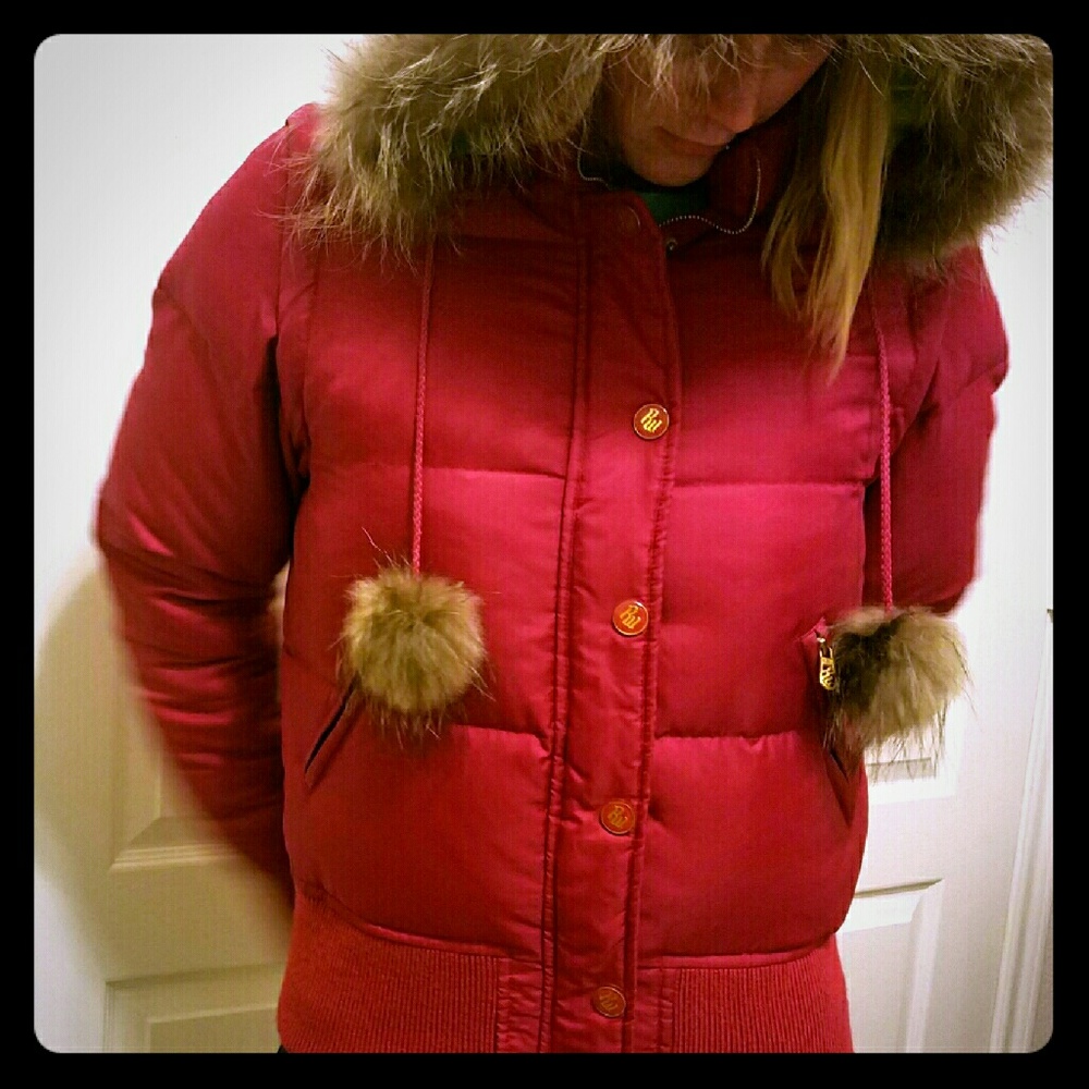 Rocawear pink ski fashion down jacket