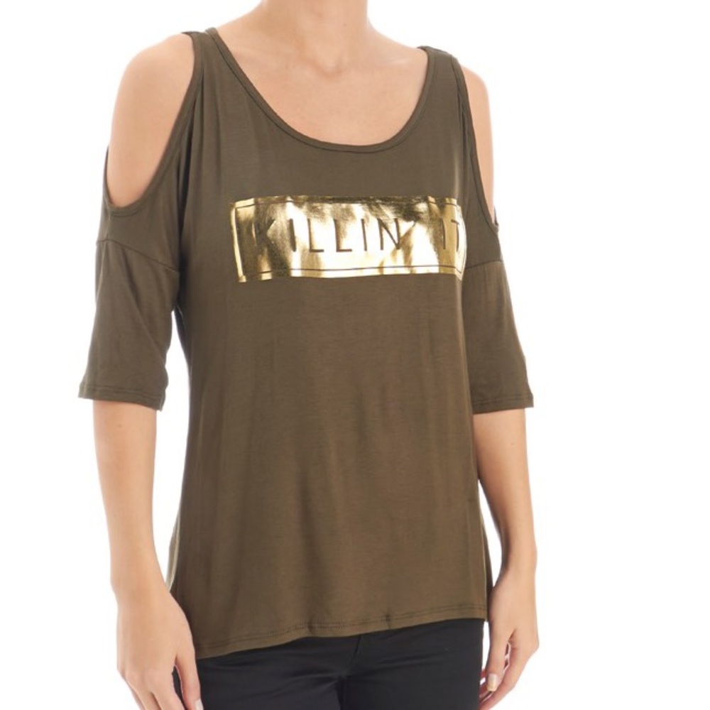 Killin' It Cold Shoulder T-short