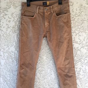 J Crew Mens Jeans 484 Pants Brown 31 x 32