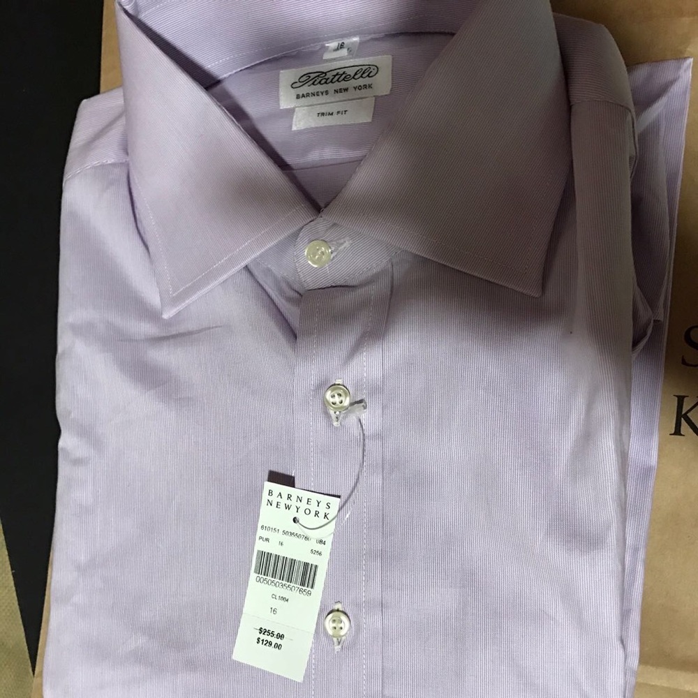 Purple shirt from Barney NY company