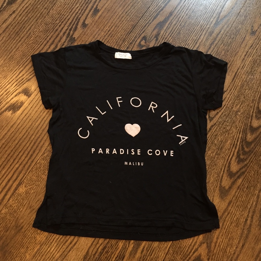 Black California Crop Top