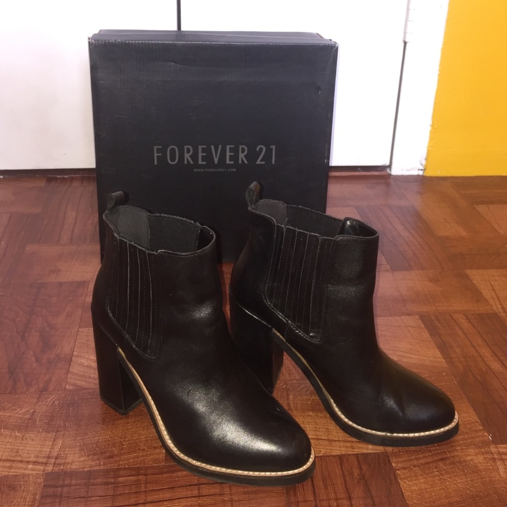 Forever 21 Black Ankle Booties