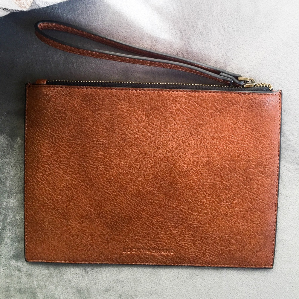 Lucky Brand leather wristlet