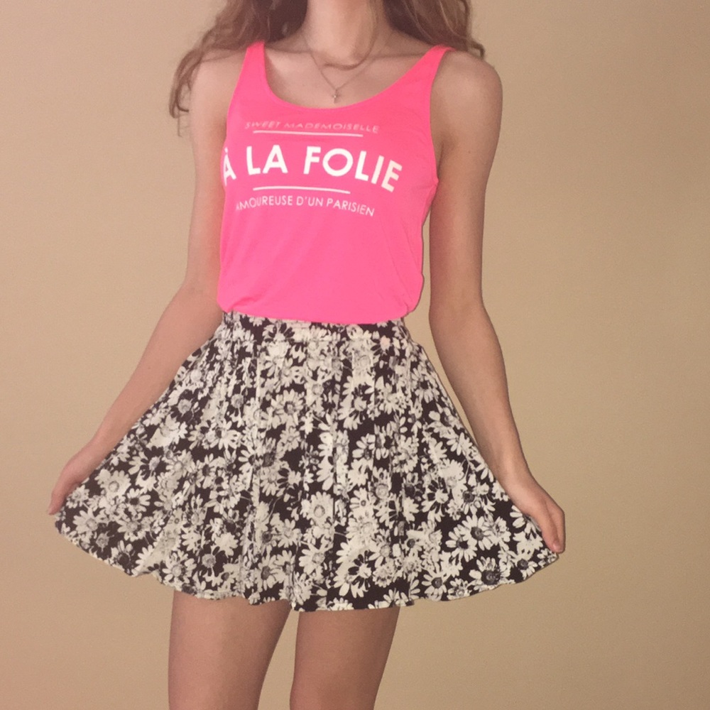 Divided Pink Crop Top
