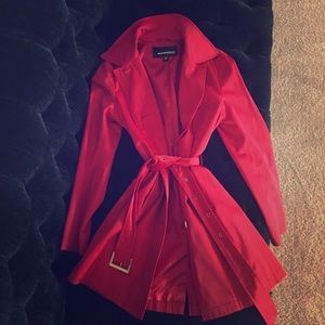 Stunning Red Trench Coat