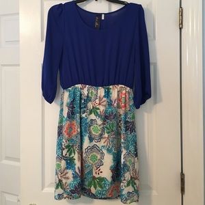 Blue Floral Dress