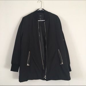 Longline bomber jacket