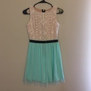 Lace and tulle dress