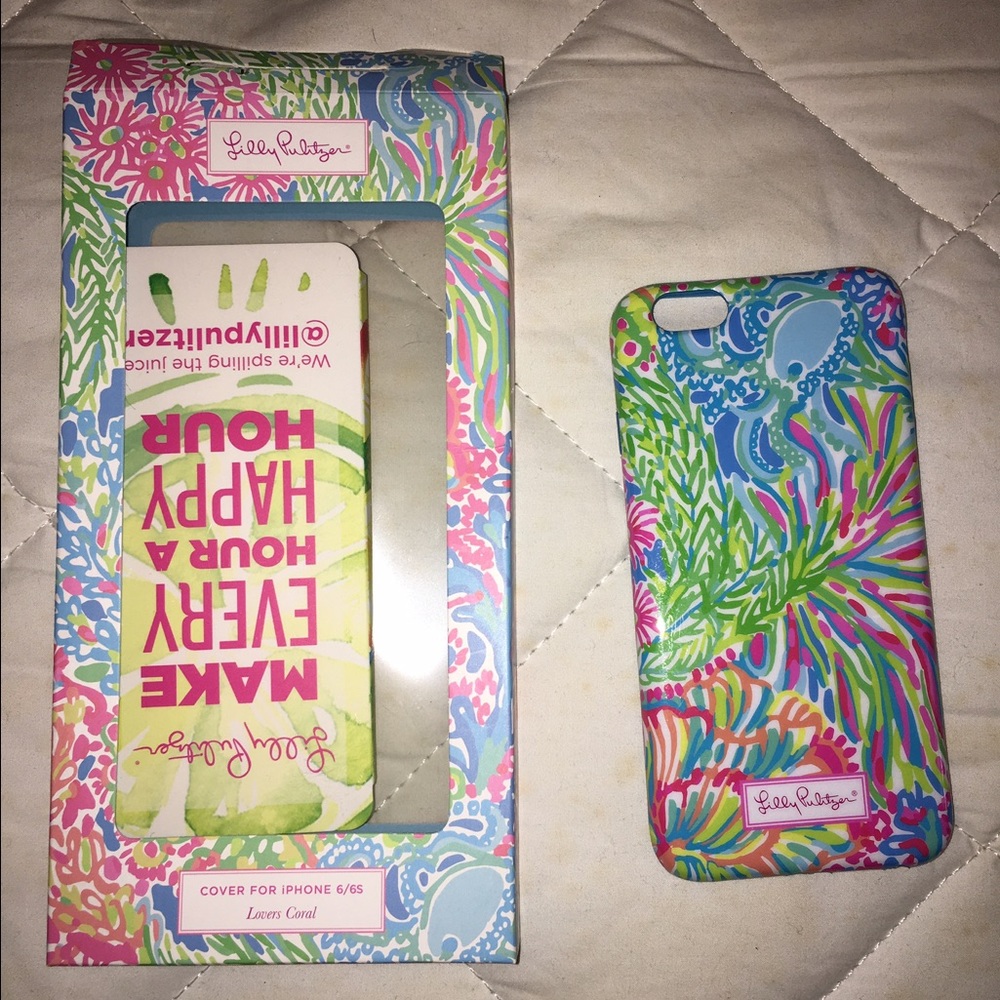 Lilly Pulitzer iPhone 6/6s case in Lovers Coral