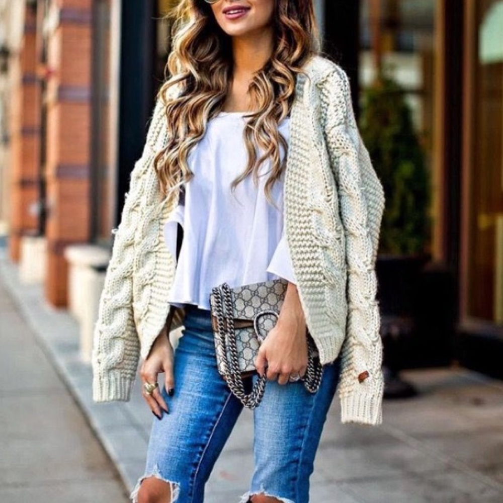 💞50% OFF!!!!! 💞pattern sweater cardigan💙💚💙💚 - Picture 5 of 6