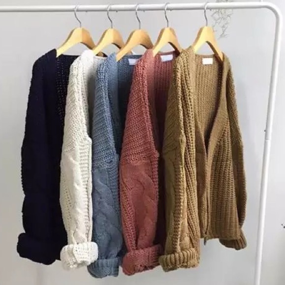 💞50% OFF!!!!! 💞pattern sweater cardigan💙💚💙💚 - Picture 4 of 6