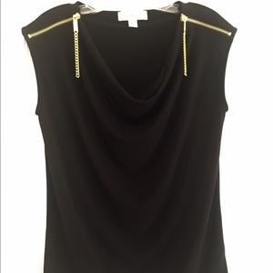 Michael Kors cowl neck sleeveless blouse