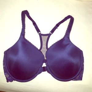 Body by Victoria racer back Demi blue bra w/hook