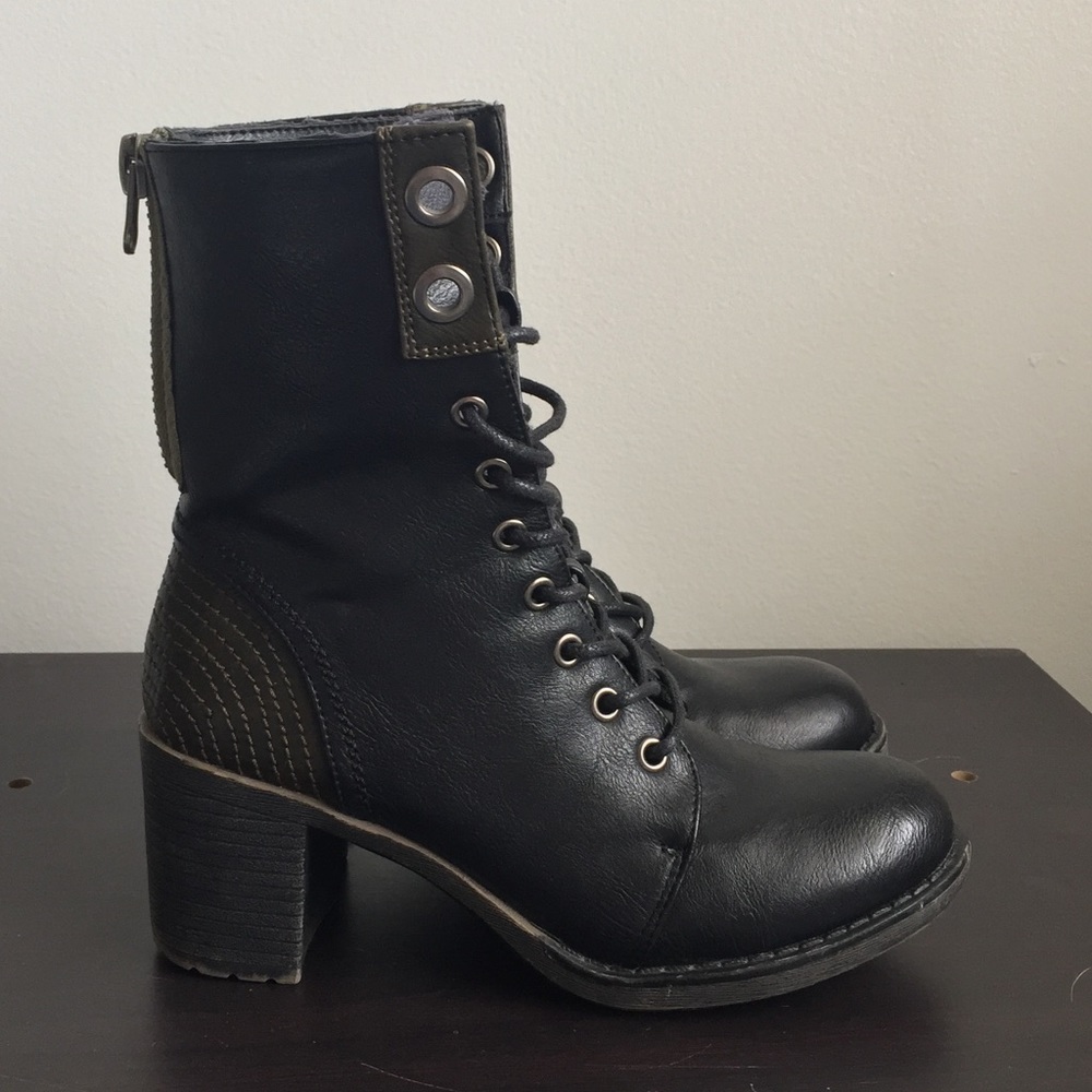 Steve Madden Combat Boot with Heel