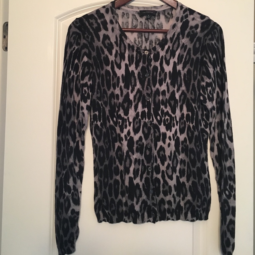 The Limited- Animal Print Cardigan