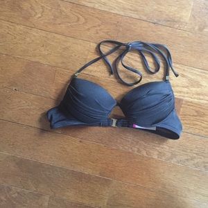 Victoria Secret 32B bathing suit top. Black