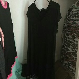 Mid calf black dress