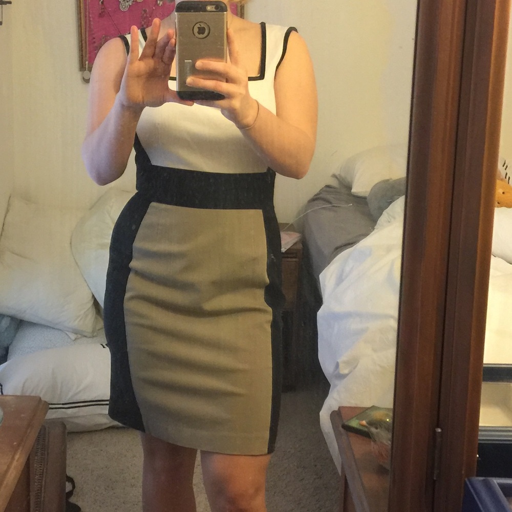 Color block banana republic dress