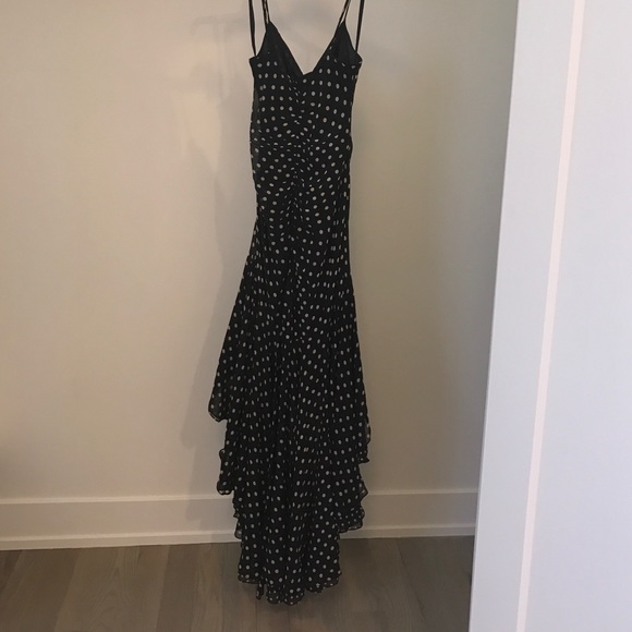 BCBG polka salsa style hi-low dress - Picture 2 of 4