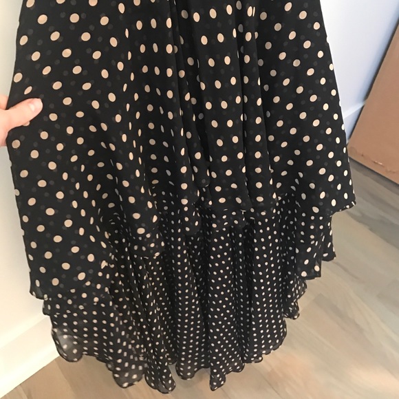 BCBG polka salsa style hi-low dress - Picture 4 of 4