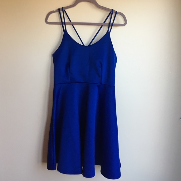 Boutique Dresses & Skirts - Strapped blue mini dress
