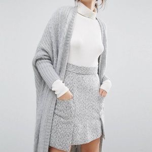 Gray maxi cardigan